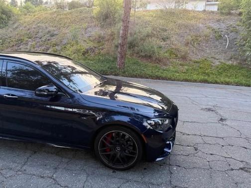 Blue 2021 Mercedes-Benz AMG E 63 S 4MATIC