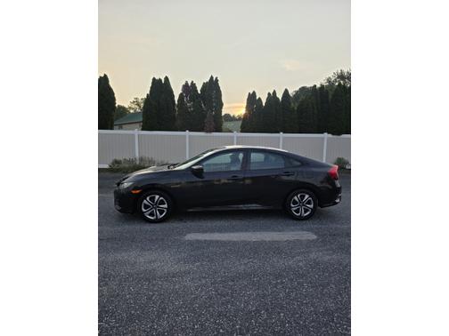 Black 2017 Honda Civic LX