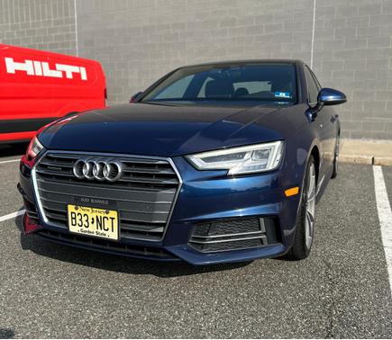 Blue 2018 Audi A4 2.0T Tech Premium