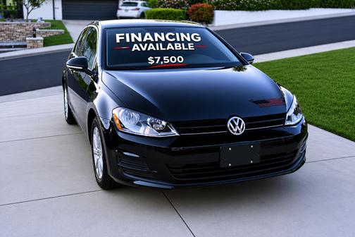 Black 2015 Volkswagen Golf Man TSI S