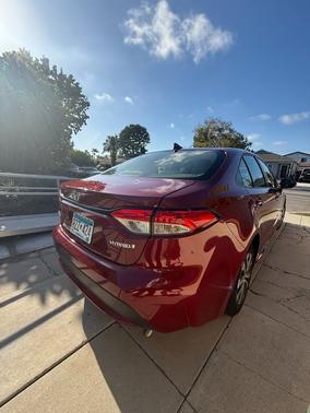 Red 2022 Toyota Corolla Hybrid LE