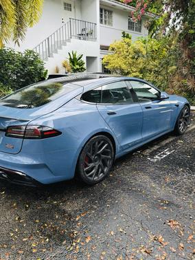 Blue 2026 Tesla Model S Plaid
