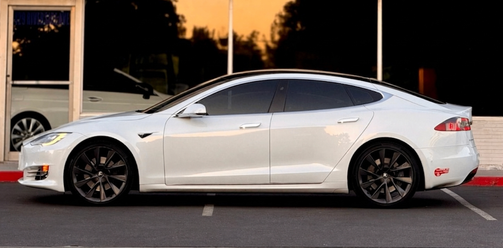 White 2018 Tesla Model S 100D