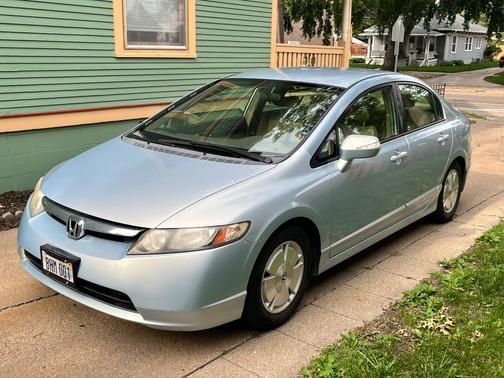 Blue 2007 Honda Civic Hybrid Base