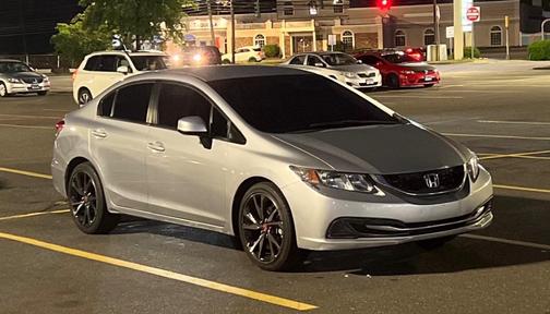 Silver 2013 Honda Civic LX