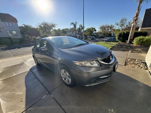 Gray 2014 Honda Civic LX