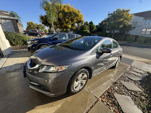 Gray 2014 Honda Civic LX