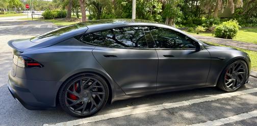 Gray 2026 Tesla Model S Plaid