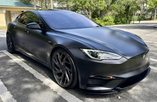 Gray 2026 Tesla Model S Plaid