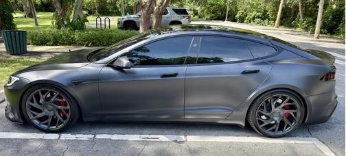 Gray 2026 Tesla Model S Plaid