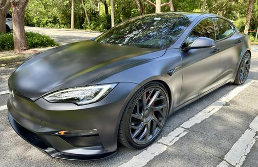 Gray 2026 Tesla Model S Plaid
