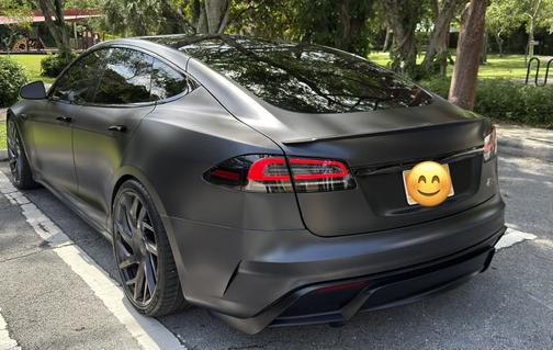 Gray 2026 Tesla Model S Plaid