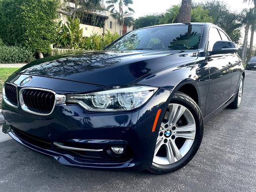 Blue 2016 BMW 328 i