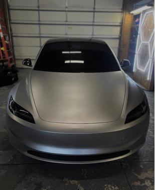 Silver 2025 Tesla Model 3 Long Range RWD