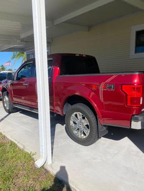 Red 2019 Ford F-150 Lariat