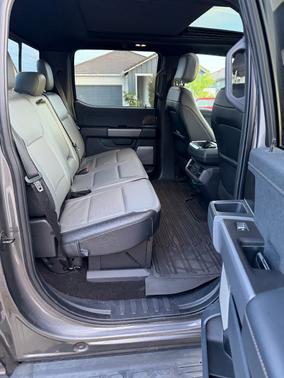 Gray 2022 Ford F-150 Lightning LARIAT