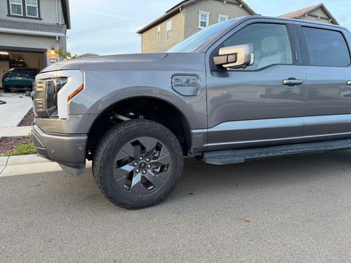 Gray 2022 Ford F-150 Lightning LARIAT