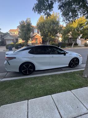 White 2020 Toyota Camry XSE