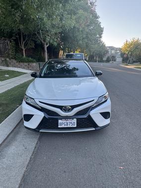 White 2020 Toyota Camry XSE