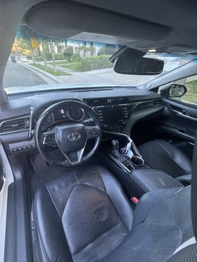 White 2020 Toyota Camry XSE