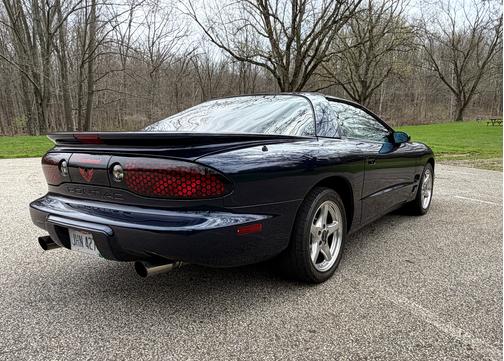 Blue 1998 Pontiac Firebird Formula