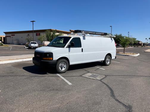 White 2015 GMC Savana 3500 Work Van