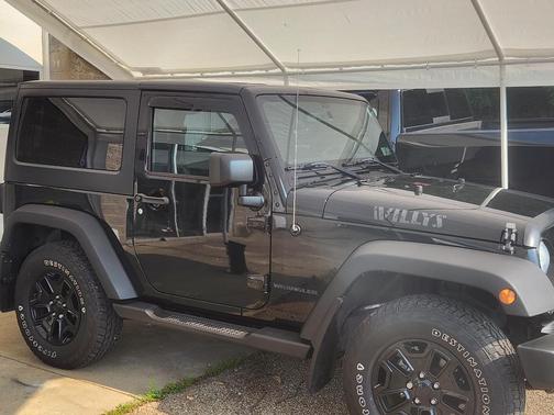 Black 2015 Jeep Wrangler Willys Wheeler