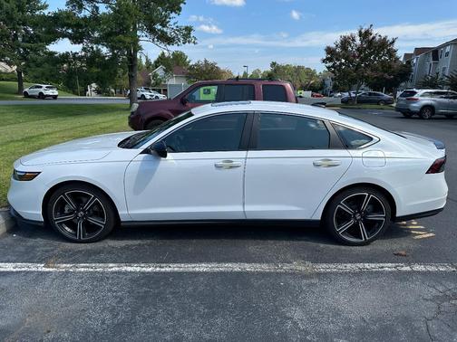 White 2025 Honda Accord Hybrid Sport
