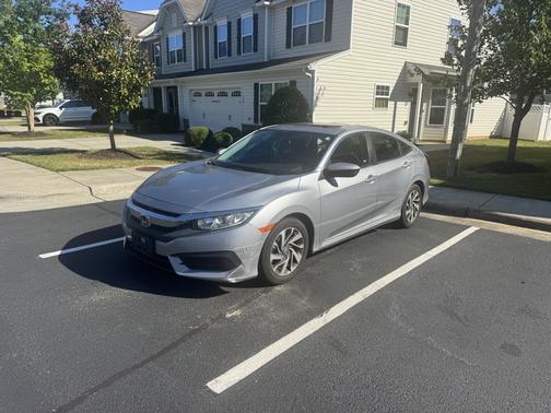 Silver 2018 Honda Civic EX