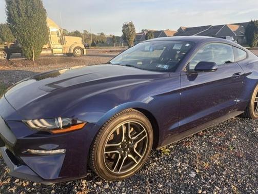 Blue 2018 Ford Mustang EcoBoost