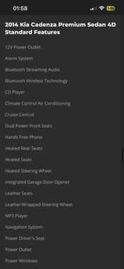 2014 Kia Cadenza Premium