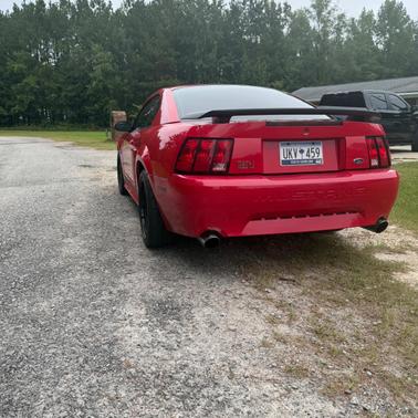 Red 2003 Ford Mustang Mach I