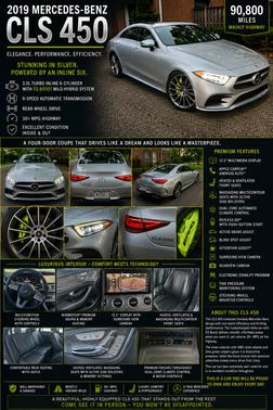 Silver 2019 Mercedes-Benz CLS 450 Base