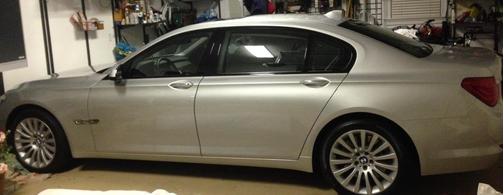 Silver 2010 BMW 750 Li xDrive