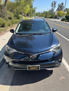 Blue 2017 Toyota RAV4 XLE
