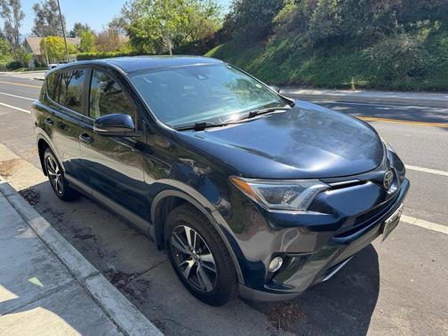 Blue 2017 Toyota RAV4 XLE