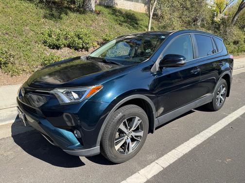 Blue 2017 Toyota RAV4 XLE