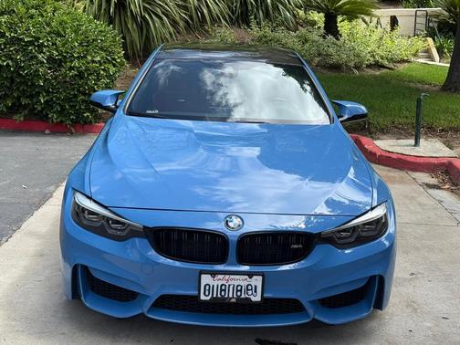 Blue 2019 BMW M4 Base