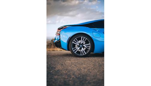 Blue 2015 BMW i8 Base