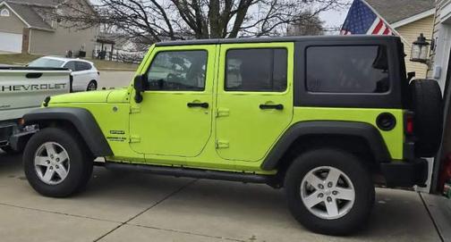 Green 2017 Jeep Wrangler Unlimited Sport