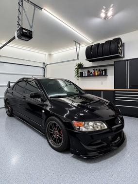 Black 2005 Mitsubishi Lancer Evolution VIII