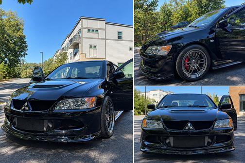 Black 2005 Mitsubishi Lancer Evolution VIII