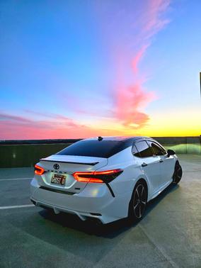 White 2020 Toyota Camry XSE