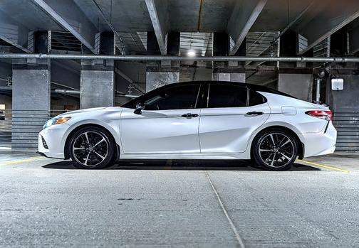 White 2020 Toyota Camry XSE