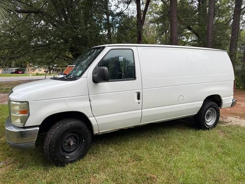White 2011 Ford E250 Work Van