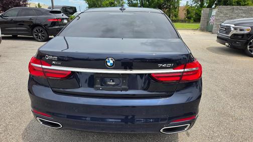 Blue 2017 BMW 740 i xDrive