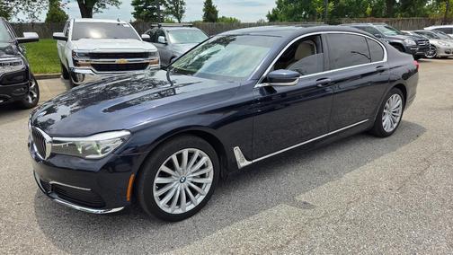 Blue 2017 BMW 740 i xDrive