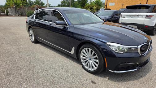 Blue 2017 BMW 740 i xDrive