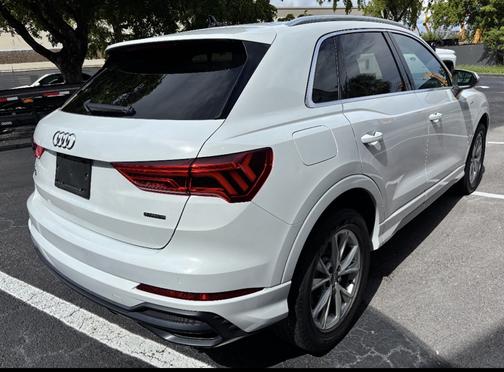 White 2021 Audi Q3 45 S line Premium