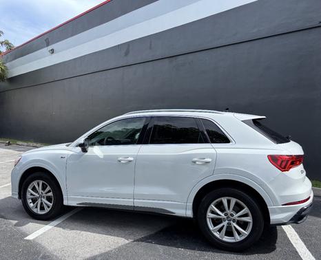 White 2021 Audi Q3 45 S line Premium